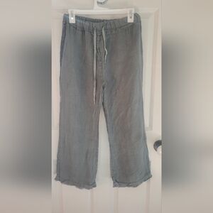 Women's Casual Gray Cropped Pants